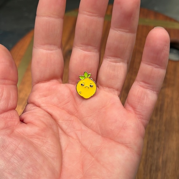 3/$15 Bitter Lemon Funny Enamel Pin Brooch - Picture 5 of 6